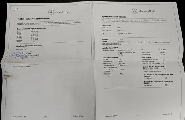 Mercedes-Benz Klasa B cena 32900 przebieg: 124148, rok produkcji 2011 z Radomsko małe 121